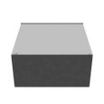 Milbank 242412-SC3R 24X12x24 Screw Cover Type 3R UL Listed Steel Knockouts ANSI 61 Gray Quad D Knockout For Lock Emboss Mounting Holes In Back