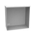 Milbank 242412-SC3R 24X12x24 Screw Cover Type 3R UL Listed Steel Knockouts ANSI 61 Gray Quad D Knockout For Lock Emboss Mounting Holes In Back