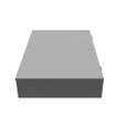 Milbank 24366-TC3R 36x6x24 Hinge Cover Type 3R UL Listed Steel Knockouts ANSI 61 Gray Back Panel Weld Studs Draw Shield Emboss Mounting Holes In Back Padlocking Draw Latch
