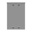 Milbank 8124-SC3R 12x4X8 Screw Cover Type 3R UL Listed Steel Knockouts ANSI 61 Gray Quad D Knockout For Lock Emboss Mounting Holes In Back