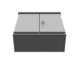 Milbank 303012-CT3RA-WB 30x12x30 Hinge Cover Type 3R UL Listed Aluminum No Knockouts No Paint Wood Back Board Installed Double Doors Padlocking 3 Point Handle On Right Continuous Hinge