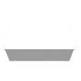 Milbank 8818-GSC3R 8x18x8 Screw Cover Wireway Type 3R UL Listed Steel Knockouts ANSI 61 Gray Quad D Knockout For Lock