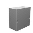 Milbank 663-SC1-NK-NP 6x3x6 Screw Cover Type 1 UL Listed Steel No Knockouts No Paint Cover With Teardrop Slots Mounting Holes In Back