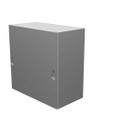 Milbank 663-SC1-NK-NP 6x3x6 Screw Cover Type 1 UL Listed Steel No Knockouts No Paint Cover With Teardrop Slots Mounting Holes In Back