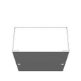 Milbank 663-SC1-NK-NP 6x3x6 Screw Cover Type 1 UL Listed Steel No Knockouts No Paint Cover With Teardrop Slots Mounting Holes In Back