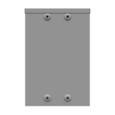 Milbank 8124-SC3R-NK 12x4X8 Screw Cover Type 3R UL Listed Steel No Knockouts ANSI 61 Gray Quad D Knockout For Lock Emboss Mounting Holes In Back