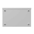 Milbank 8812-GSC3R 8x12x8 Screw Cover Wireway Type 3R UL Listed Steel Knockouts ANSI 61 Gray Quad D Knockout For Lock