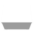 Milbank 8812-GSC3R 8x12x8 Screw Cover Wireway Type 3R UL Listed Steel Knockouts ANSI 61 Gray Quad D Knockout For Lock