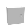Milbank 884-HC1-NK 8x4X8 Hinge Cover Type 1 UL Listed Steel No Knockouts ANSI 61 Gray Flush Pull Ring Formed Hinges Mounting Holes In Back
