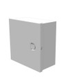 Milbank 884-HC1-NK 8x4X8 Hinge Cover Type 1 UL Listed Steel No Knockouts ANSI 61 Gray Flush Pull Ring Formed Hinges Mounting Holes In Back