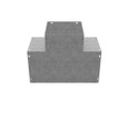 Milbank 88GT-NP Wireway Tee Type 1 8x8 Screw Cover No Paint Steel