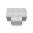 Milbank 88GT-NP Wireway Tee Type 1 8x8 Screw Cover No Paint Steel