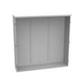 Milbank 484812-CT3R 48x12x48 Hinge Cover Type 3R Steel No Knockouts ANSI 61 Gray Double Doors Padlocking 3 Point Handle Back Panel Weld Studs Drip Shield No Center Post