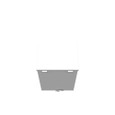 Milbank 8126-HC3R 12x6x8 Hinge Cover Type 3R UL Listed Steel Knockouts ANSI 61 Gray Formed Hinges Padlocking Flip Latch Emboss Mounting Holes In Back