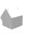 Milbank 66L45C-NP 6x6 Wireway Elbow 45 Corner No Paint Steel