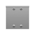 Milbank 886-SC3R-NK-NP 8x6x8 Screw Cover Type 3R UL Listed Steel No Knockouts No Paint Quad D Knockout For Lock Emboss Mounting Holes In Back