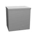 Milbank 886-SC3R-NK-NP 8x6x8 Screw Cover Type 3R UL Listed Steel No Knockouts No Paint Quad D Knockout For Lock Emboss Mounting Holes In Back