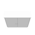 Milbank 484812-CT3R-SP 48x12x48 Hinge Cover Type 3R UL Listed Steel No Knockouts ANSI 61 Gray Back Stiffeners Continuous Hinge Double Doors Handle On Left Padlocking 3 Point Handle Drip Shield