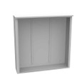 Milbank 484812-CT3R-SP 48x12x48 Hinge Cover Type 3R UL Listed Steel No Knockouts ANSI 61 Gray Back Stiffeners Continuous Hinge Double Doors Handle On Left Padlocking 3 Point Handle Drip Shield