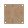Milbank A-18P18W Back Panel Non UL Listed 18x18 Hinge And Screw Cover No Paint Wood Hole Pattern