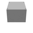Milbank 8106-SC1-NK 10x6x8 Screw Cover Type 1 UL Listed Steel No Knockouts ANSI 61 Gray Cover With Teardrop Slots Mounting Holes In Back