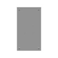 Milbank CT203611-HC 20x36x11 Painted Steel Single Front Lift Off Hinged Cover 3 Point Latch Rack Provision