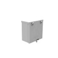 Milbank 884-HC3R 8x4X8 Hinge Cover Type 3R UL Listed Steel Knockouts ANSI 61 Gray Formed Hinges Padlocking Flip Latch Emboss Mounting Holes In Back