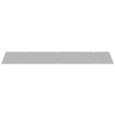 Milbank 8X36GSC1 Wireway Cover Non-UL Listed 8x36 Screw Cover ANSI 61 Gray Steel