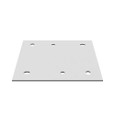 Milbank A-6P6R Back Panel Non UL Listed 6x6 Telephone Cabinet White Steel