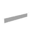 Milbank 6X48GSC1 Wireway Cover Non-UL Listed 6x48 Screw Cover ANSI 61 Gray Steel