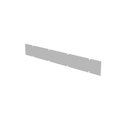 Milbank 6X48GSC1 Wireway Cover Non-UL Listed 6x48 Screw Cover ANSI 61 Gray Steel