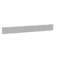 Milbank 6X48GSC1 Wireway Cover Non-UL Listed 6x48 Screw Cover ANSI 61 Gray Steel