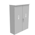 Milbank CT364811-HC-AMS 36x48x11 Painted Steel Single Front Lift Off Hinged Cover 3 Point Latch Rack Provision Ameren
