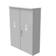 Milbank CT364811-HC-AMS 36x48x11 Painted Steel Single Front Lift Off Hinged Cover 3 Point Latch Rack Provision Ameren