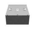 Milbank CT243011-SC 24x30x11 Painted Steel Single Front Lift Off Screw Cover Hasp Rack Provision