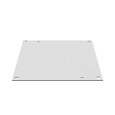 Milbank A-88SBP Back Panel Non UL Listed 8x8 Small Hinge Cover White Steel