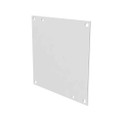 Milbank A-88SBP Back Panel Non UL Listed 8x8 Small Hinge Cover White Steel