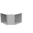 Milbank 88GFL90IS Wireway Elbow 90 Inside Opening ANSI 61 Gray Steel