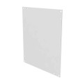 Milbank A-1412SBP Back Panel Non UL Listed 14X12 Hinge Cover White Steel