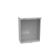 Milbank 8104-HC3R 10x4X8 Hinge Cover Type 3R UL Listed Steel Knockouts ANSI 61 Gray Formed Hinges Padlocking Flip Latch Emboss Mounting Holes In Back