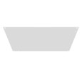 Milbank A-1612SBP Back Panel Non UL Listed 16x12 Small Hinge Cover White Steel