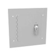Milbank 88TFLC Flush Mount Cover Type 1 8x8 Screw Cover ANSI 61 Gray Steel Hinged Door Key Locking Slam Latch