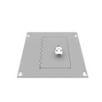 Milbank 812TSC Surface Mount Cover Type 1 8x12 Screw Cover ANSI 61 Gray Steel Hinged Door Key Locking Slam Latch