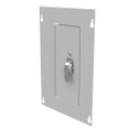 Milbank 812TSC Surface Mount Cover Type 1 8x12 Screw Cover ANSI 61 Gray Steel Hinged Door Key Locking Slam Latch