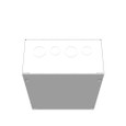 Milbank 8104-SC1 10x4X8 Screw Cover Type 1 UL Listed Steel Knockouts ANSI 61 Gray Cover With Teardrop Slots Mounting Holes In Back