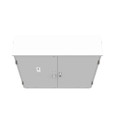 Milbank CT484811-HC 48x48x11 Painted Steel Double Front Lift Off Hinged Cover Hasp Rack Provision