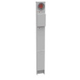 Milbank MPAP-200-MB-78 4 Terminal Ring Type Plain Top 1-200 Ampere Main Breaker Single Pedestal Direct Bury Parallel Wired