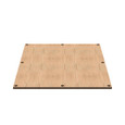 Milbank A-36P36W Back Panel Non UL Listed 36x36 Hinge And Screw Cover No Paint Wood Hole Pattern