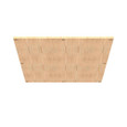 Milbank A-36P36W Back Panel Non UL Listed 36x36 Hinge And Screw Cover No Paint Wood Hole Pattern