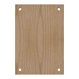 Milbank A-16P12W Back Panel Non UL Listed 16x12 Hinge And Screw Cover No Paint Wood Hole Pattern